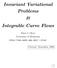 Invariant Variational Problems & Integrable Curve Flows. Peter J. Olver University of Minnesota   olver