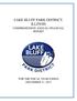 LAKE BLUFF PARK DISTRICT, ILLINOIS COMPREHENSIVE ANNUAL FINANCIAL REPORT