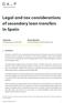 Legal and tax considerations of secondary loan transfers in Spain