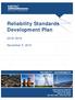 Reliability Standards Development Plan