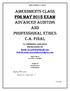 Amendments Class For May 2015 exam ADVANCED AUDITING AND PROFESSIONAL ETHICS C.A. FINAL
