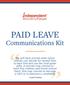 PAID LEAVE. Communications Kit