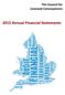 The Council for Licensed Conveyancers Annual Financial Statements