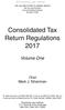 Consolidated Tax Return Regulations 2017