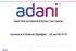 Adani Ports and Special Economic Zone Limited. Operational & Financial Highlights Q3 and 9M FY18