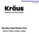 INSTALLATION GUIDE Stainless Steel Kitchen Sink KTM24 / KTM25 / KTM32 / KTM33   I Toll Free: I 2017 Kraus USA Inc. I REV
