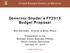 Governor Snyder s FY2015 Budget Proposal