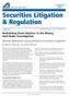Securities Litigation & Regulation