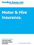 Motor & Hire Insurance.
