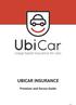 UBICAR INSURANCE Premium and Excess Guide