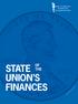 THE STATE UNION S FINANCES