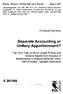 Separate Accounting or Unitary Apportionment?
