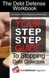 YOUR GUIDE. To Stopping. Workbook. Workbook. Debt Collectors. DebtDefensePrograms. DebtDefensePrograms DDP DDP