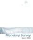 Monetary Survey March 2004