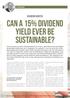 Can a 15% dividend yield ever be sustainable?