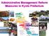 Administrative Management Reform Measures in Kyoto Prefecture