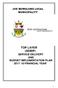 JOE MOROLONG LOCAL MUNICIPALITY TOP LAYER (SDBIP) SERVICE DELIVERY AND BUDGET IMPLEMENTATION PLAN 2017/ 18 FINANCIAL YEAR