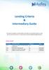 Lending Criteria & Intermediary Guide