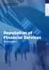 Reputation of Financial Services