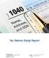 Tax Reform Study Report