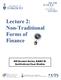 Lecture 2: Non-Traditional Forms of Finance. GII Booklet Series, PART II: Institutional Case Studies