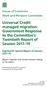 Universal Credit: managed migration: Government Response to the Committee s Twentieth Report of Session