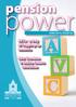 power AVCs - a way of topping up benefits New freedom & choice causes confusion JUNE 2015, ISSUE 34
