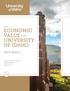 The ECONOMIC VALUE of the UNIVERSITY OF IDAHO. Main Report. Analysis of the Economic Impact & Return on Investment of Education