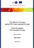 The World in Europe, global FDI flows towards Europe