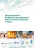Assessment report on mainstreaming and implementing disaster risk reduction measures in Malawi