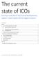 The current state of ICOs