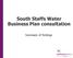 South Staffs Water Business Plan consultation. Summary of findings