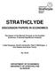 STRATHCLYDE DISCUSSION PAPERS IN ECONOMICS. The Impact of the Barnett Formula on the Scottish Economy: A General Equilibrium Analysis