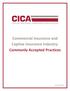 Commercial Insurance and Captive Insurance Industry: Commonly Accepted Practices