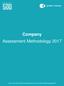 Company Assessment Methodology 2017