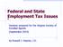 Federal and State Employment Tax Issues