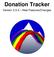 Donation Tracker. Version 3.3.X New Features/Changes