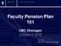 Faculty Pension Plan 101