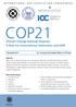 COP21. Climate Change Related Disputes: A Role for International Arbitration and ADR INTERNATIONAL BAR ASSOCIATION CONFERENCES