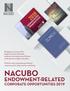NACUBO ENDOWMENT-RELATED. Bringing you access to the largest and most influential audience of investment and finance professionals in higher education