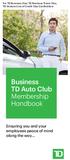 Business TD Auto Club Membership Handbook