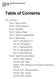 Table of Contents. Viking Gas Transmission Company Volume No. 1 Tariff. Tariff - Volume No. 1. Part Table of Contents