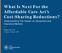 What Is Next For the Affordable Care Act s Cost-Sharing Reductions?