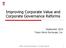 Improving Corporate Value and Corporate Governance Reforms