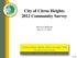 City of Citrus Heights 2012 Community Survey