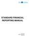 STANDARD FINANCIAL REPORTING MANUAL
