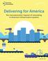 Delivering for America. The macroeconomic impacts of reinvesting in America s infrastructure systems