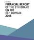 FINANCIAL REPORT OF THE ETH BOARD ON THE ETH DOMAIN 2018