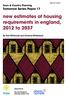 new estimates of housing requirements in england, 2012 to 2037