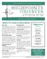 official newsletter of the Highpointe HOA Highpointe June volume 1, issue Vi